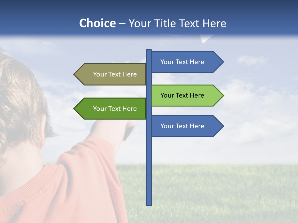 Away Youth Dart PowerPoint Template