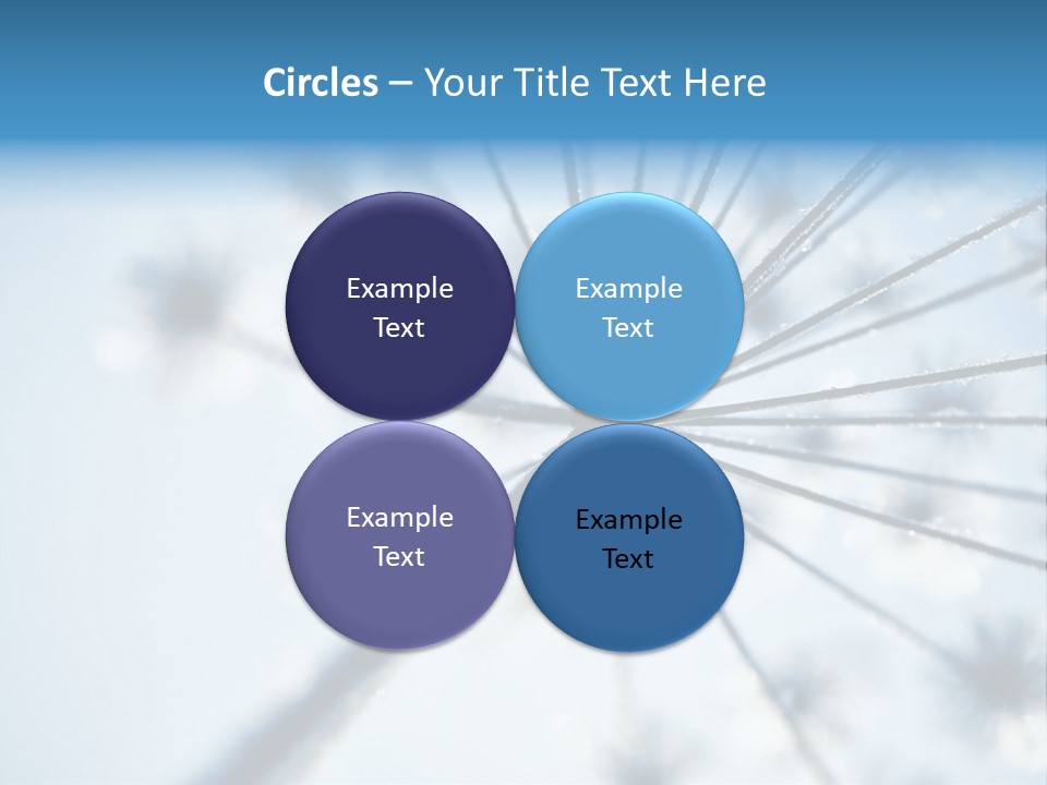 Frosty Natural Frost PowerPoint Template