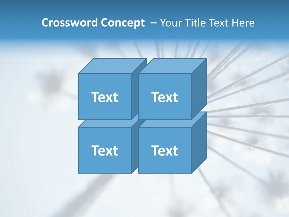 Frosty Natural Frost PowerPoint Template