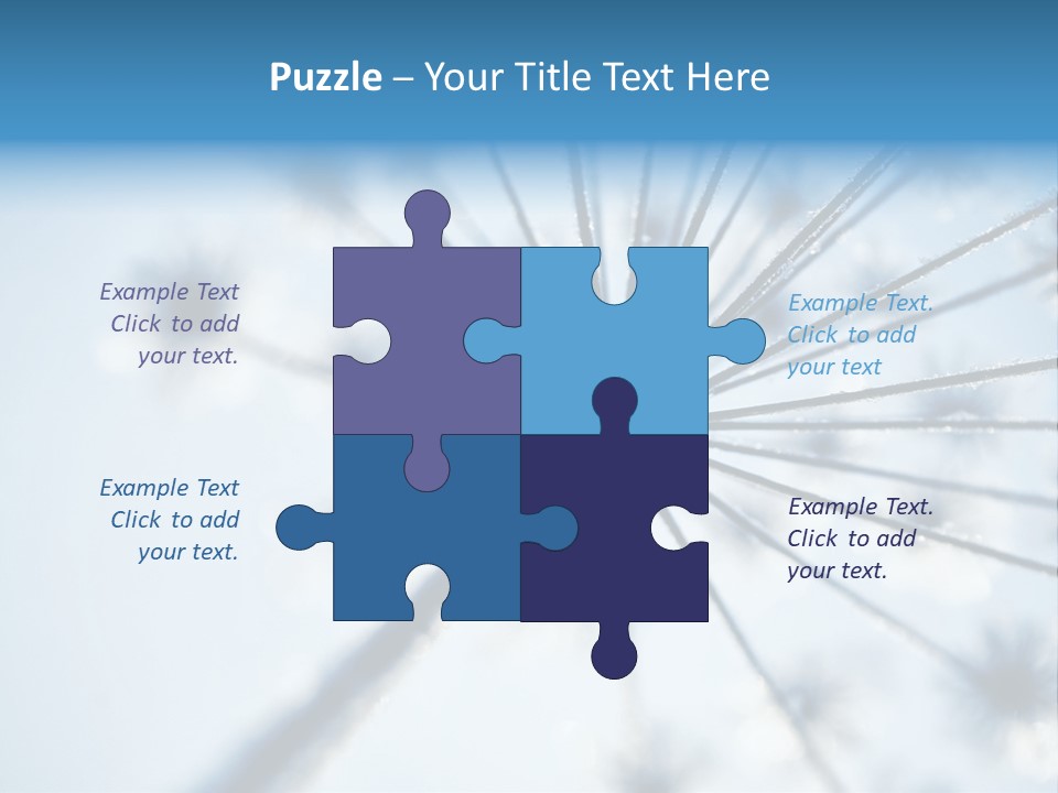 Frosty Natural Frost PowerPoint Template