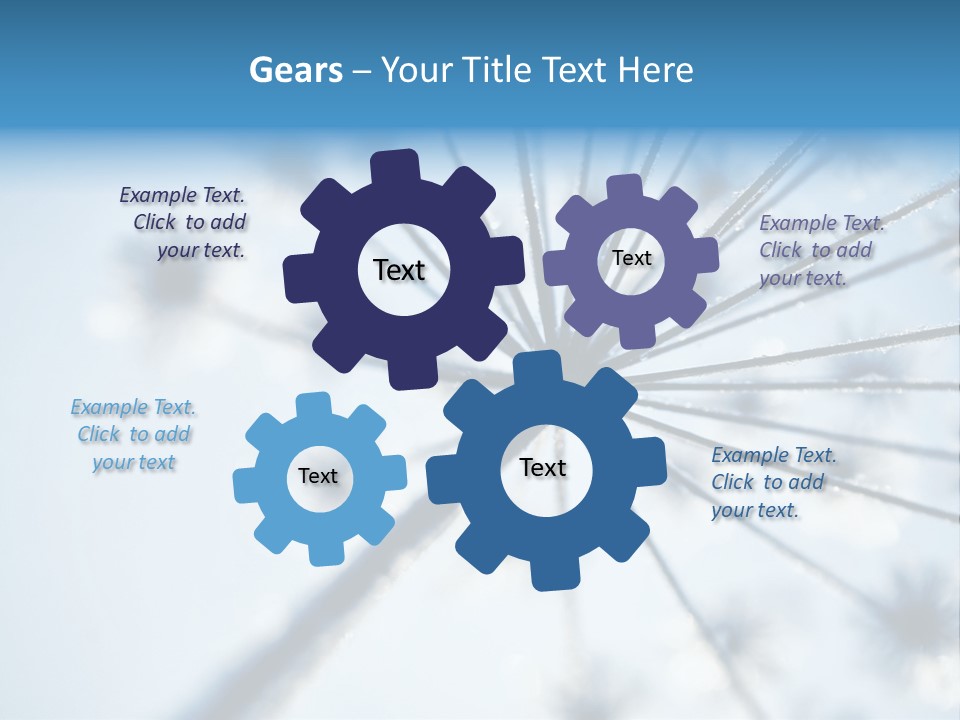 Frosty Natural Frost PowerPoint Template