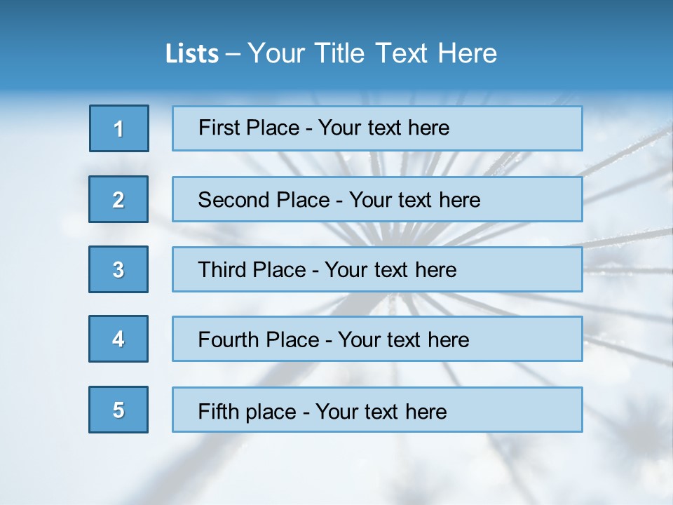 Frosty Natural Frost PowerPoint Template