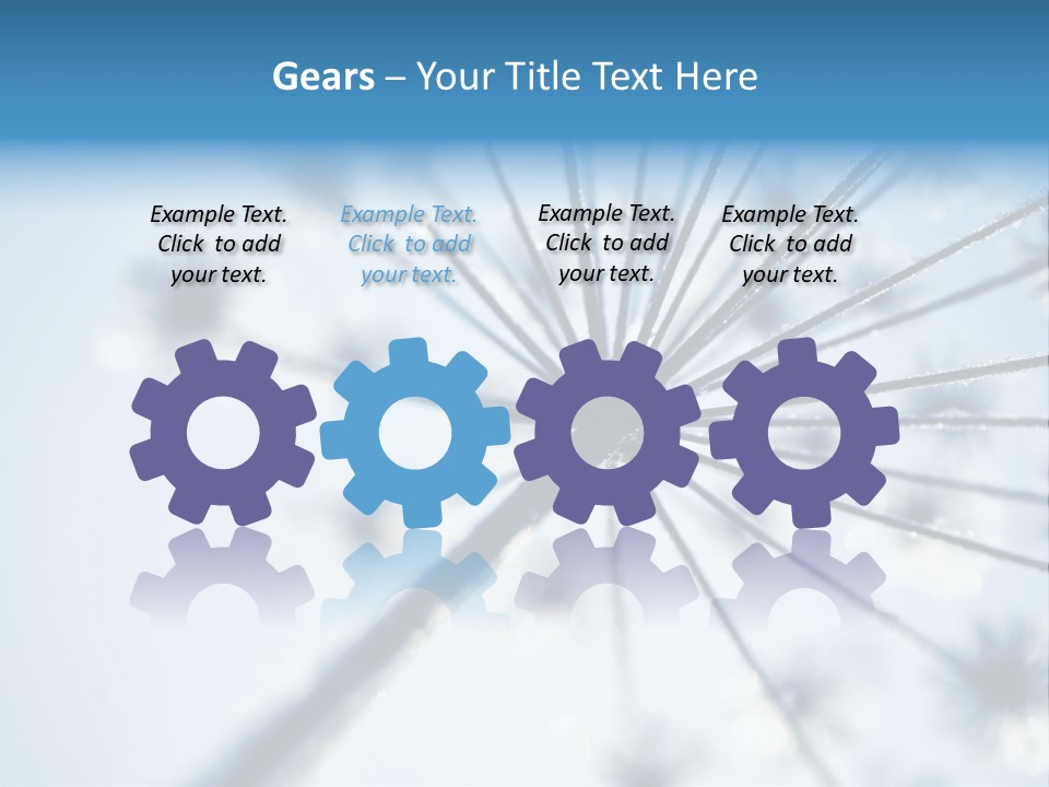 Frosty Natural Frost PowerPoint Template