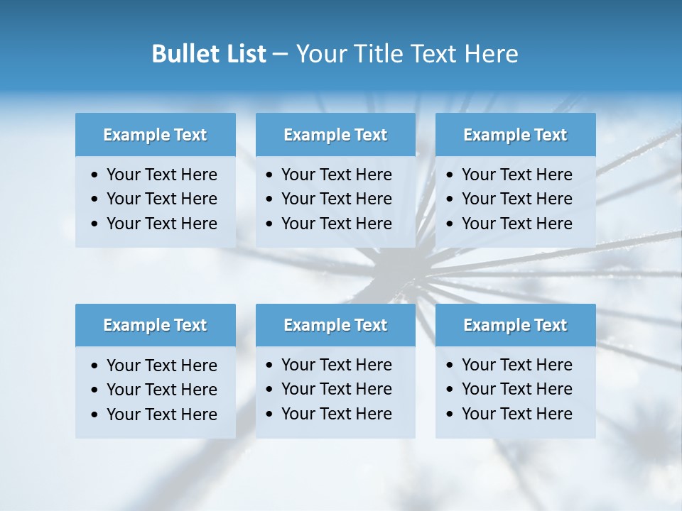 Frosty Natural Frost PowerPoint Template