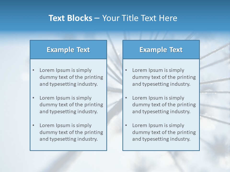 Frosty Natural Frost PowerPoint Template