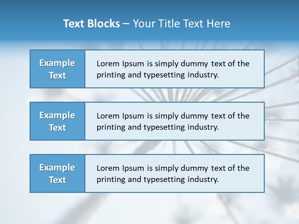 Frosty Natural Frost PowerPoint Template