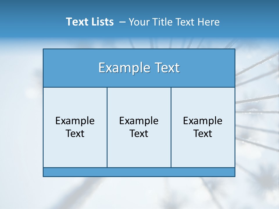 Frosty Natural Frost PowerPoint Template