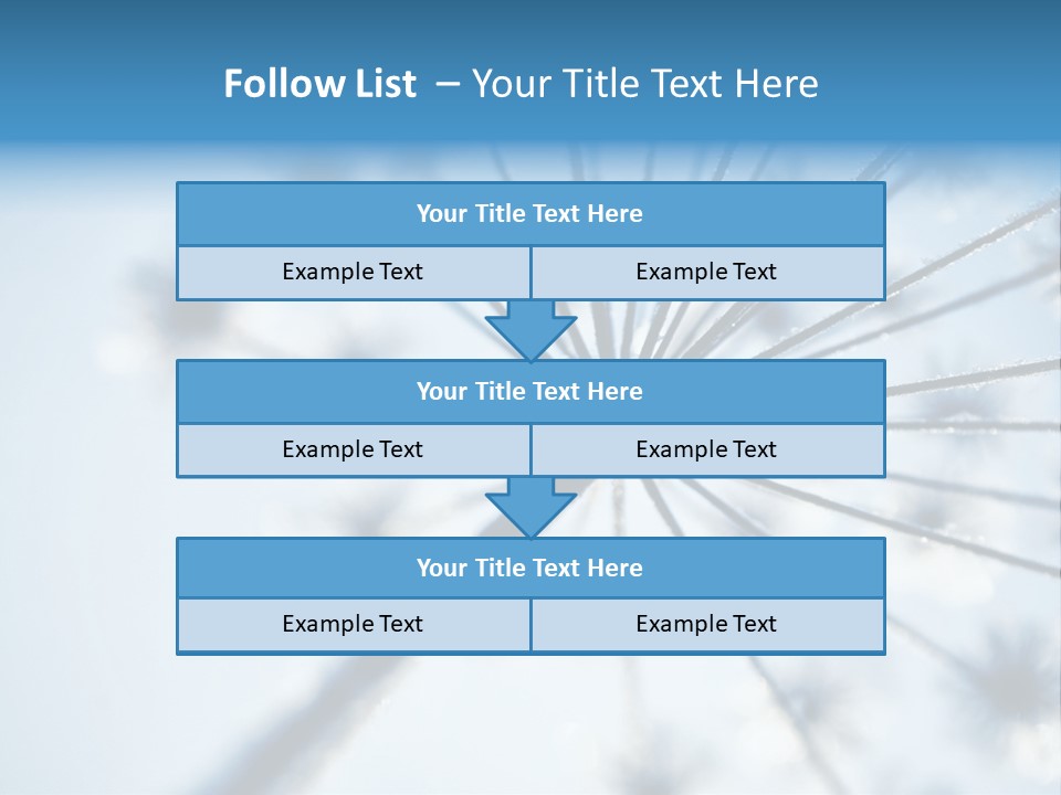 Frosty Natural Frost PowerPoint Template