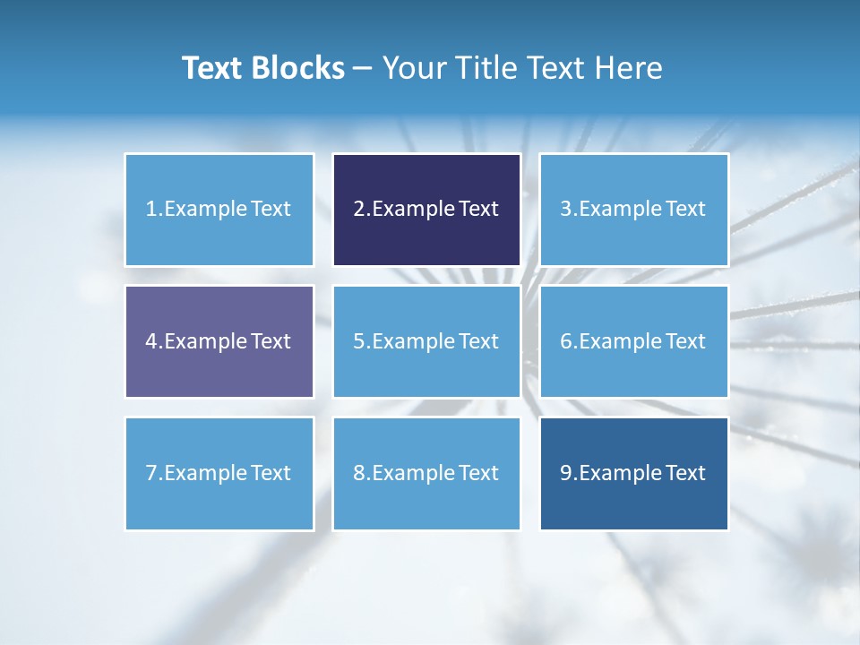 Frosty Natural Frost PowerPoint Template