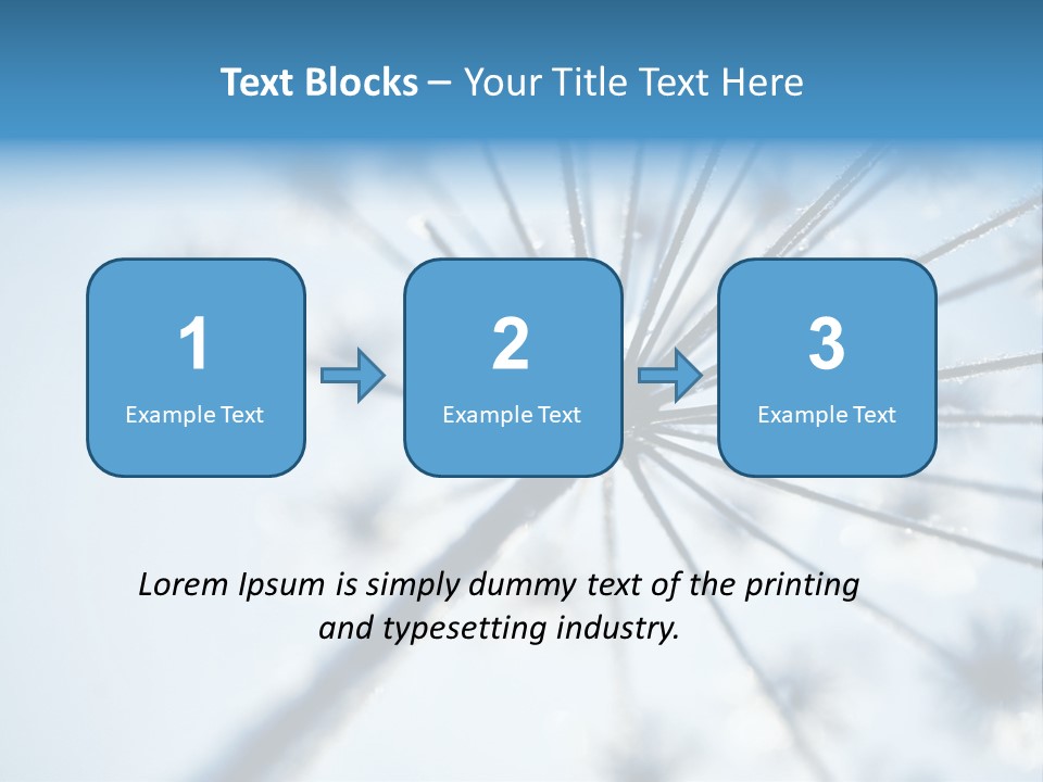 Frosty Natural Frost PowerPoint Template
