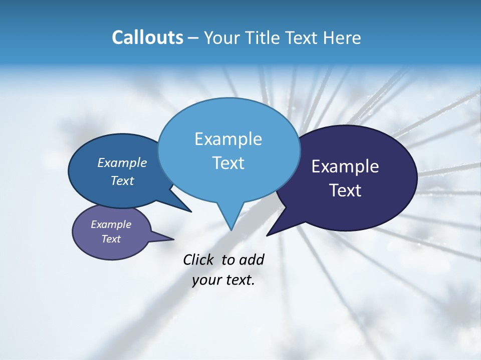 Frosty Natural Frost PowerPoint Template