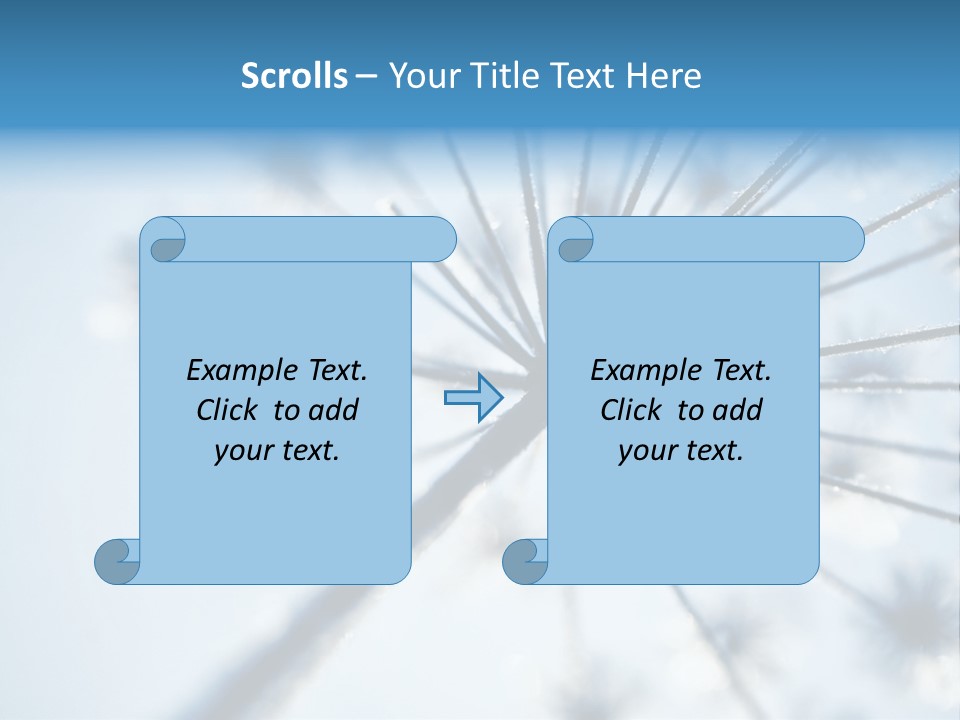 Frosty Natural Frost PowerPoint Template