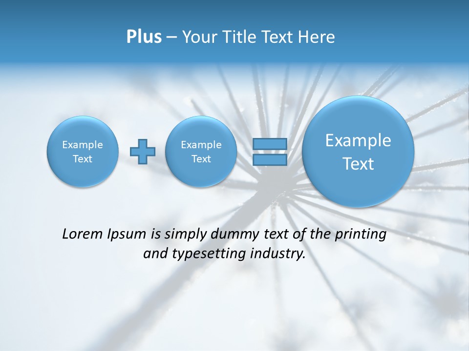 Frosty Natural Frost PowerPoint Template