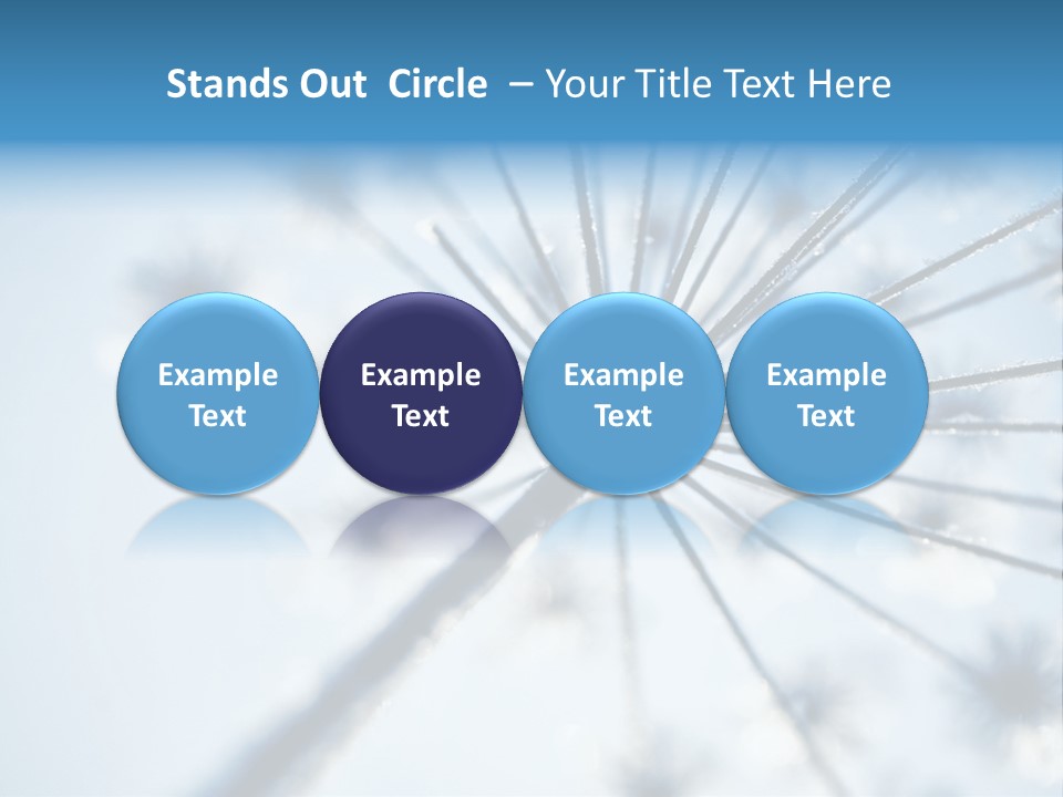 Frosty Natural Frost PowerPoint Template