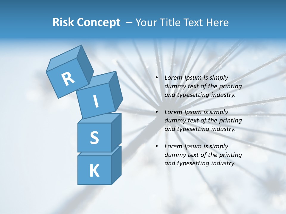 Frosty Natural Frost PowerPoint Template