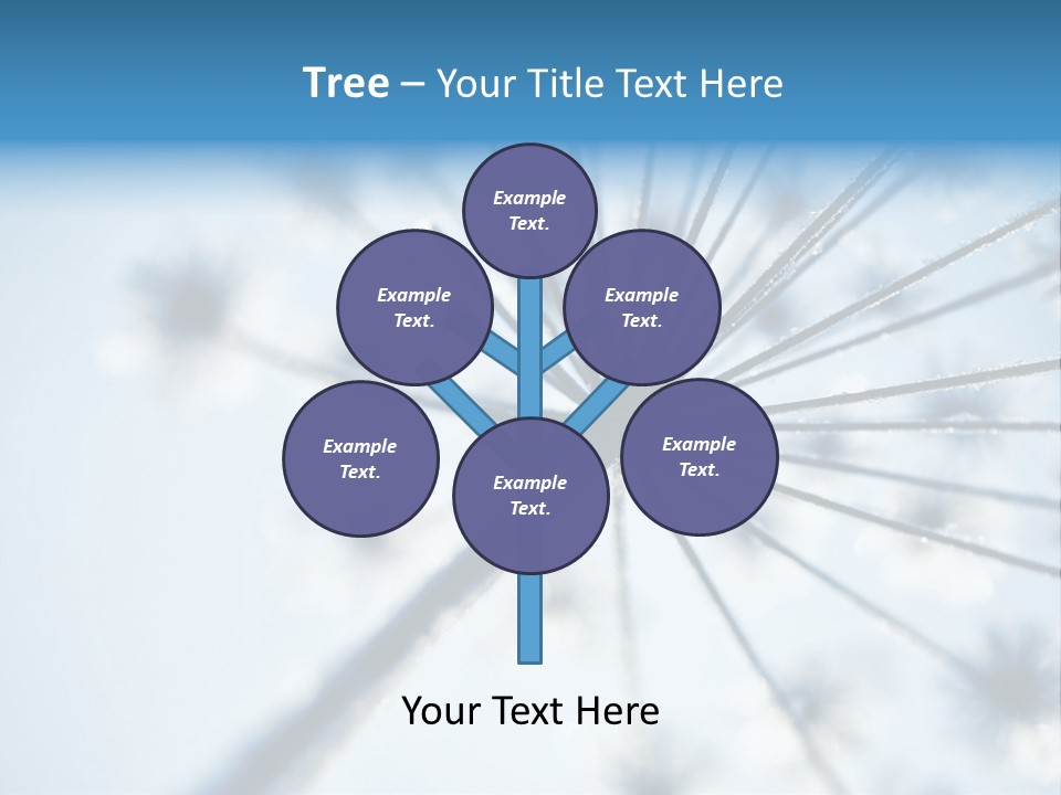 Frosty Natural Frost PowerPoint Template