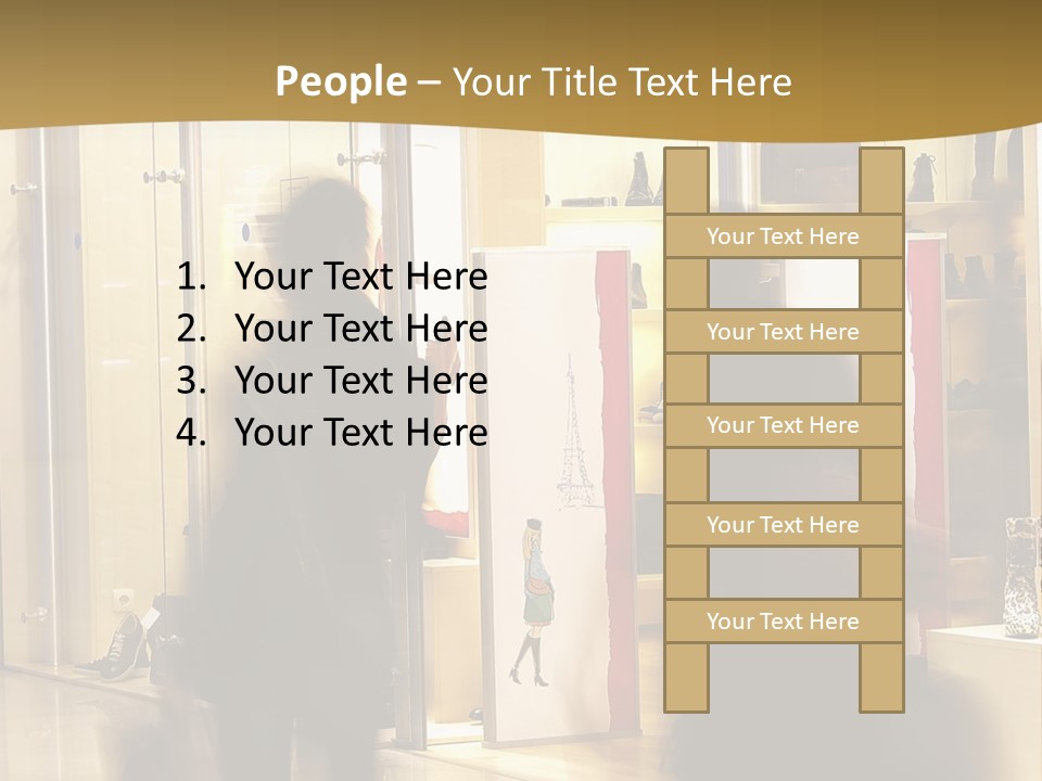 Clothes People Purchase PowerPoint Template