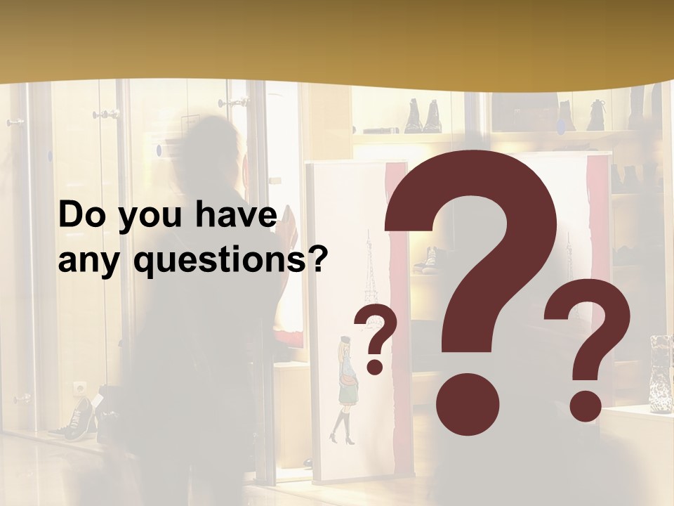 Clothes People Purchase PowerPoint Template