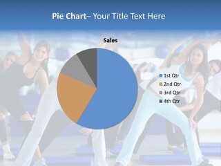 A Group Of Women Doing Yoga In A Gym PowerPoint Template