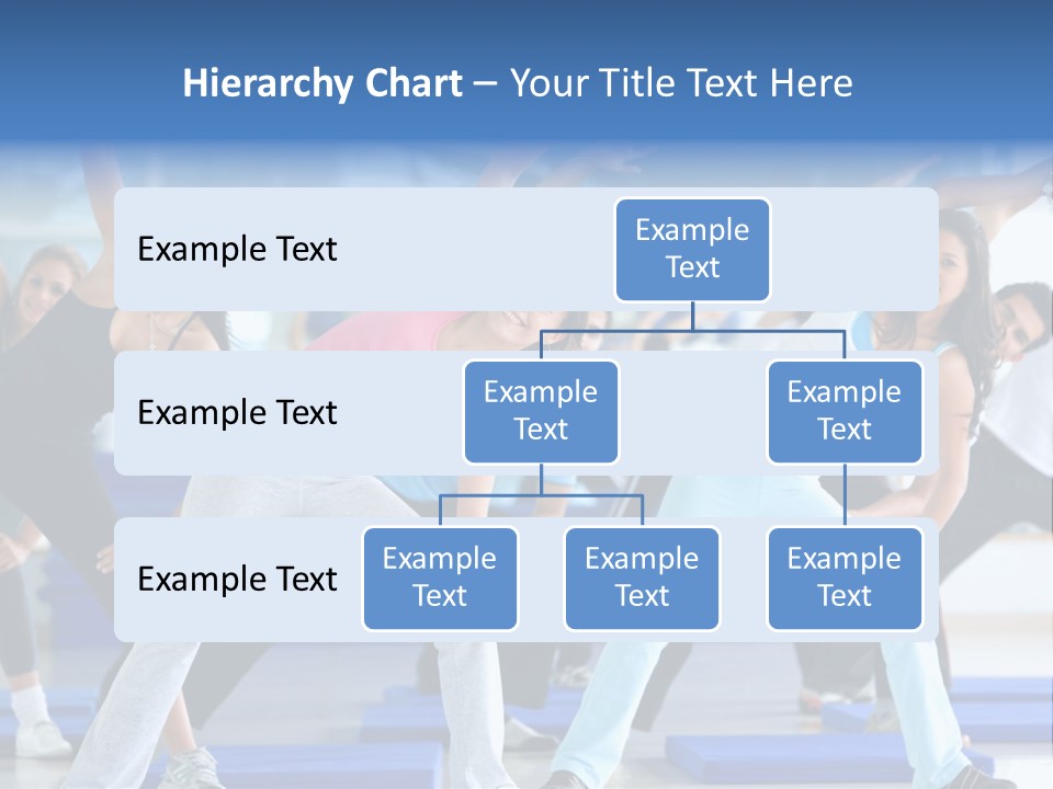 A Group Of Women Doing Yoga In A Gym PowerPoint Template
