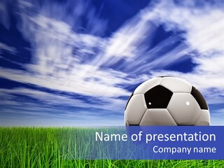 Clouds Horizontal Sphere PowerPoint Template