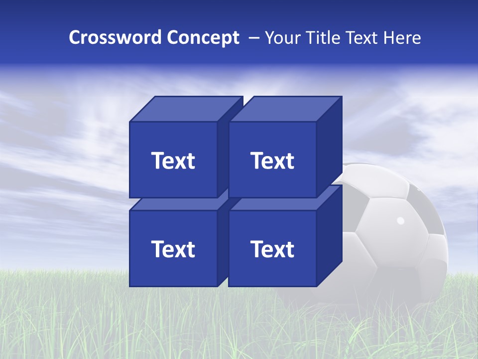 Clouds Horizontal Sphere PowerPoint Template