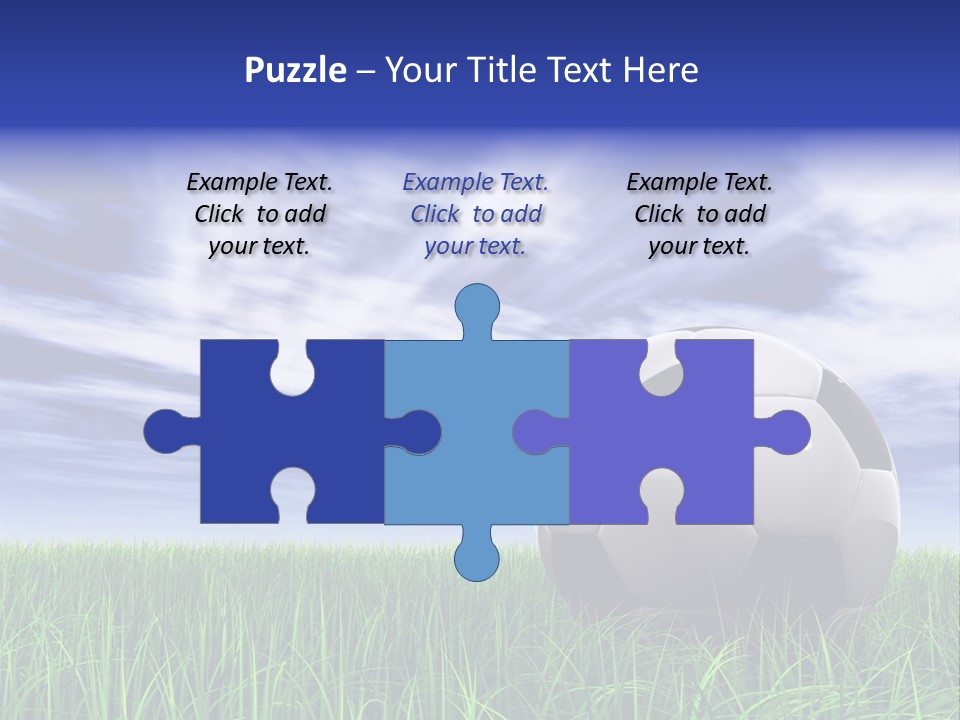 Clouds Horizontal Sphere PowerPoint Template