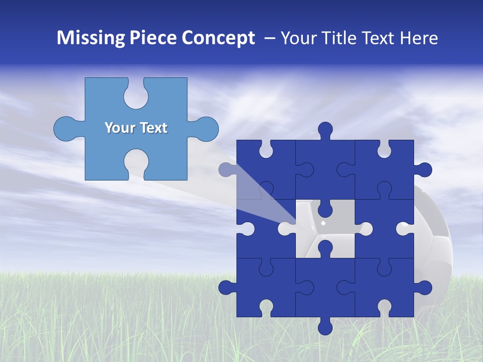 Clouds Horizontal Sphere PowerPoint Template