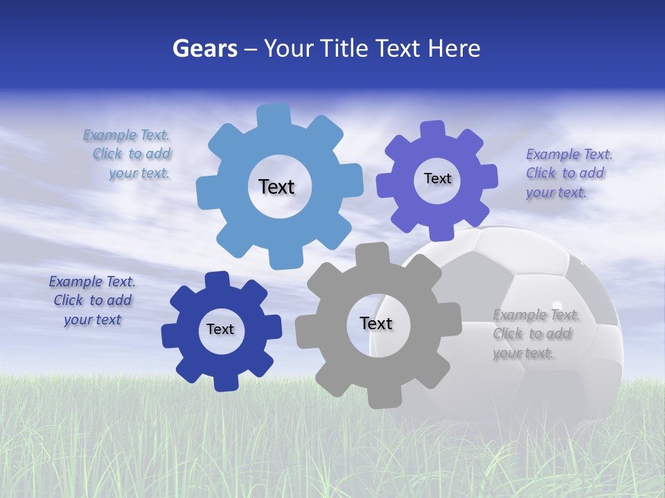 Clouds Horizontal Sphere PowerPoint Template