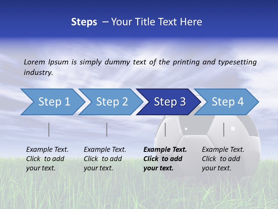Clouds Horizontal Sphere PowerPoint Template