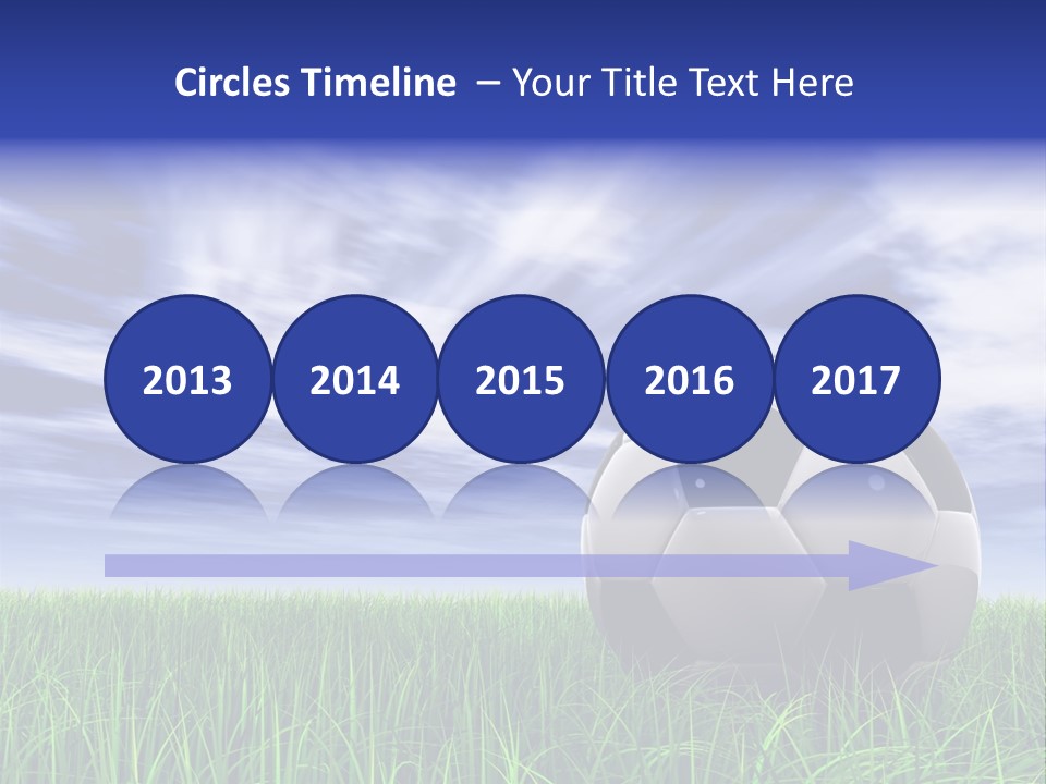 Clouds Horizontal Sphere PowerPoint Template