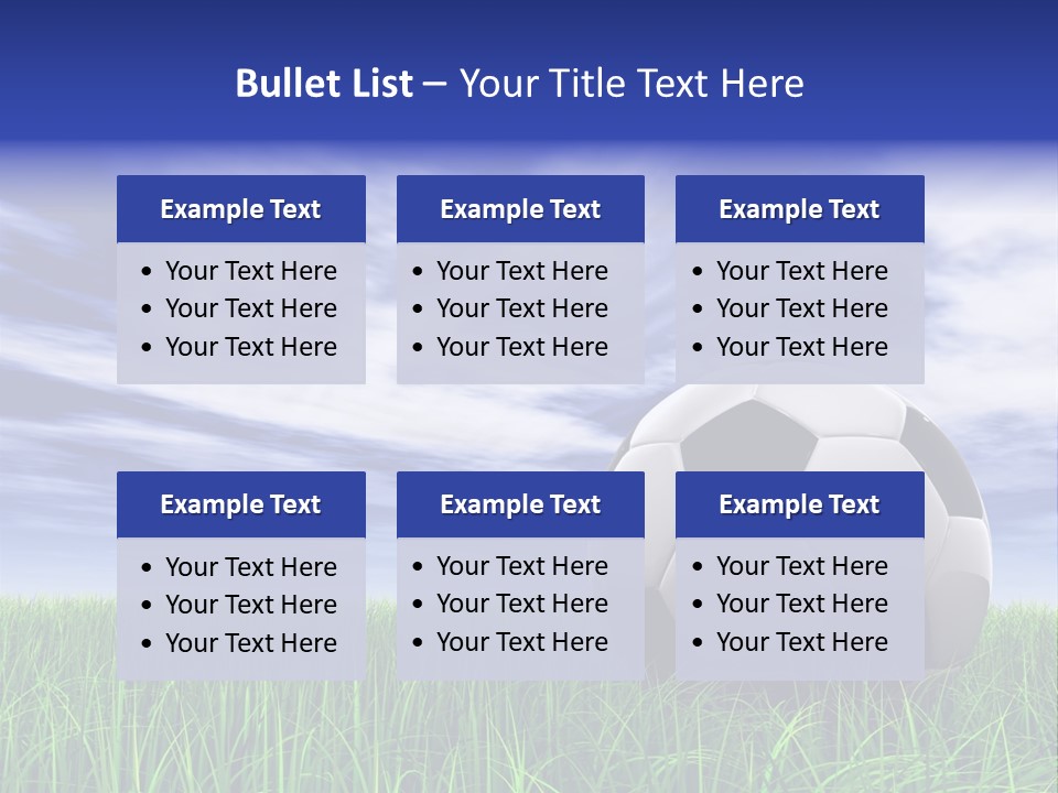 Clouds Horizontal Sphere PowerPoint Template
