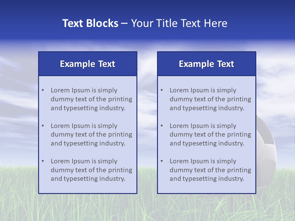 Clouds Horizontal Sphere PowerPoint Template