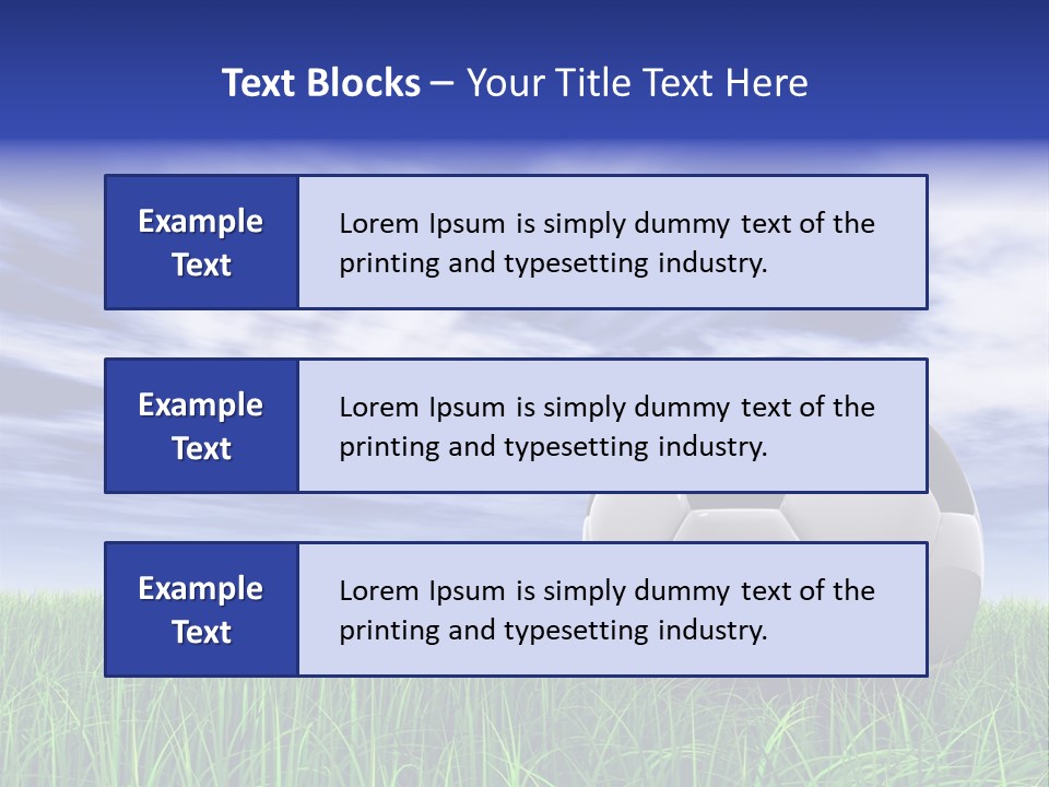Clouds Horizontal Sphere PowerPoint Template