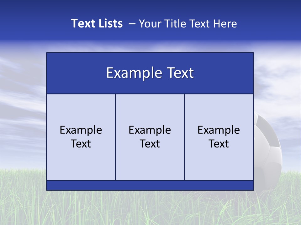 Clouds Horizontal Sphere PowerPoint Template