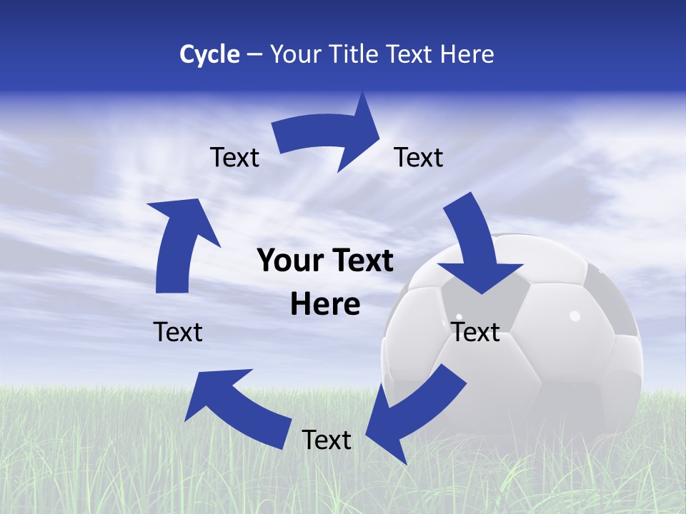 Clouds Horizontal Sphere PowerPoint Template