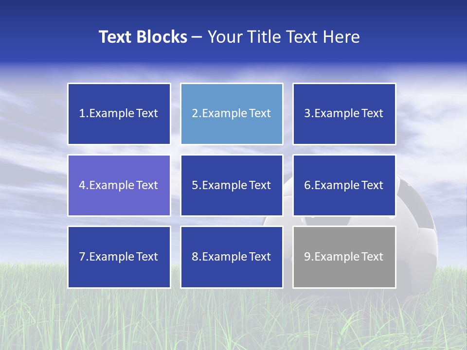 Clouds Horizontal Sphere PowerPoint Template