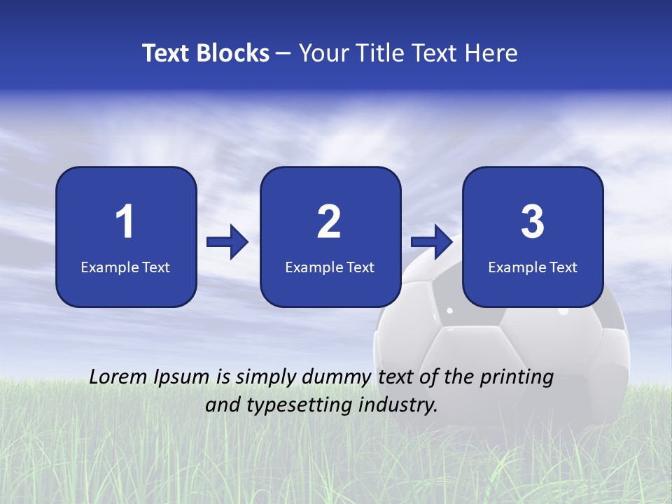 Clouds Horizontal Sphere PowerPoint Template