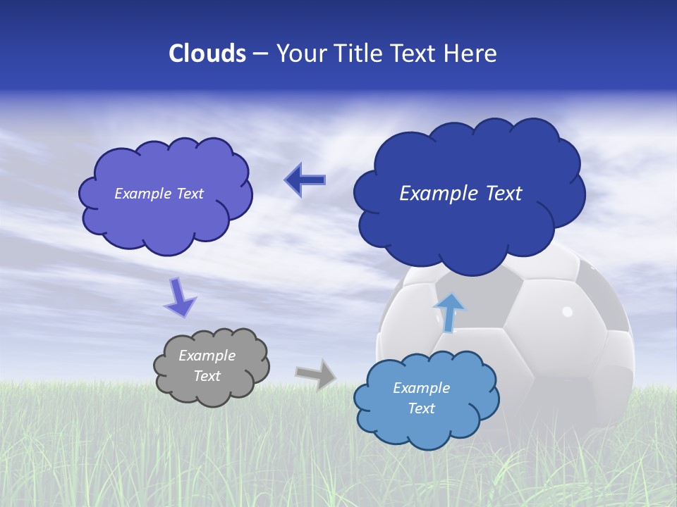 Clouds Horizontal Sphere PowerPoint Template