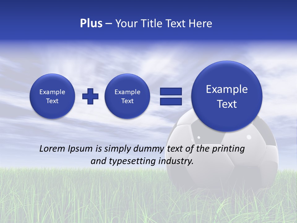 Clouds Horizontal Sphere PowerPoint Template
