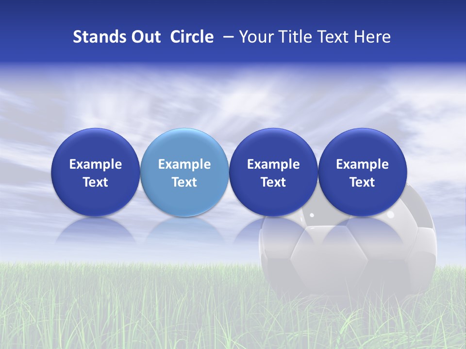 Clouds Horizontal Sphere PowerPoint Template