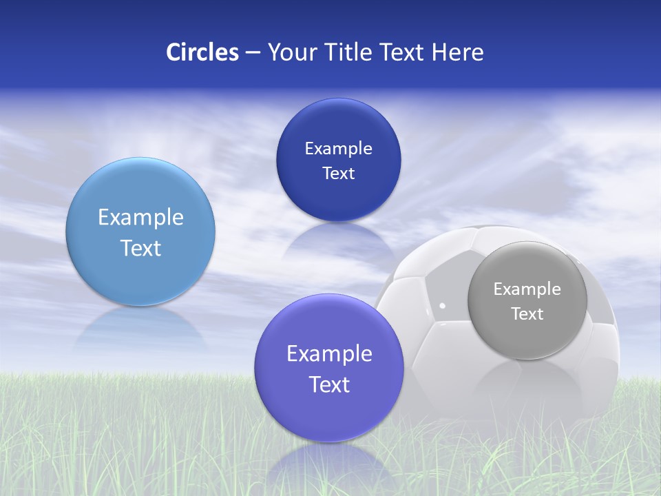 Clouds Horizontal Sphere PowerPoint Template