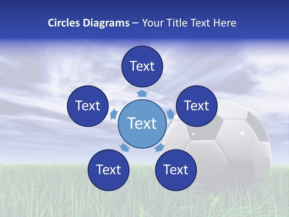 Clouds Horizontal Sphere PowerPoint Template