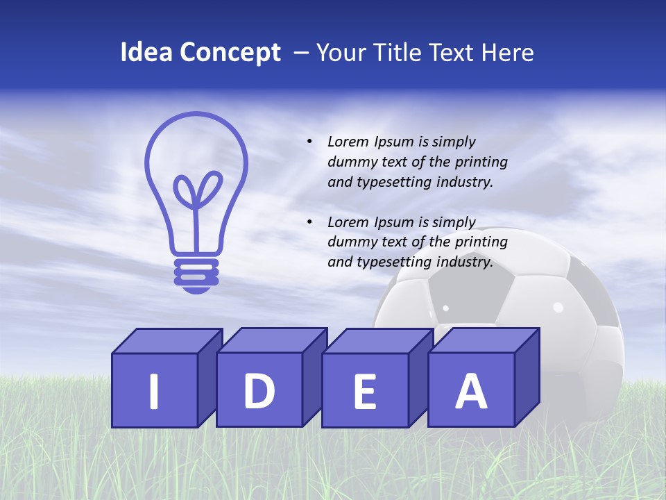 Clouds Horizontal Sphere PowerPoint Template