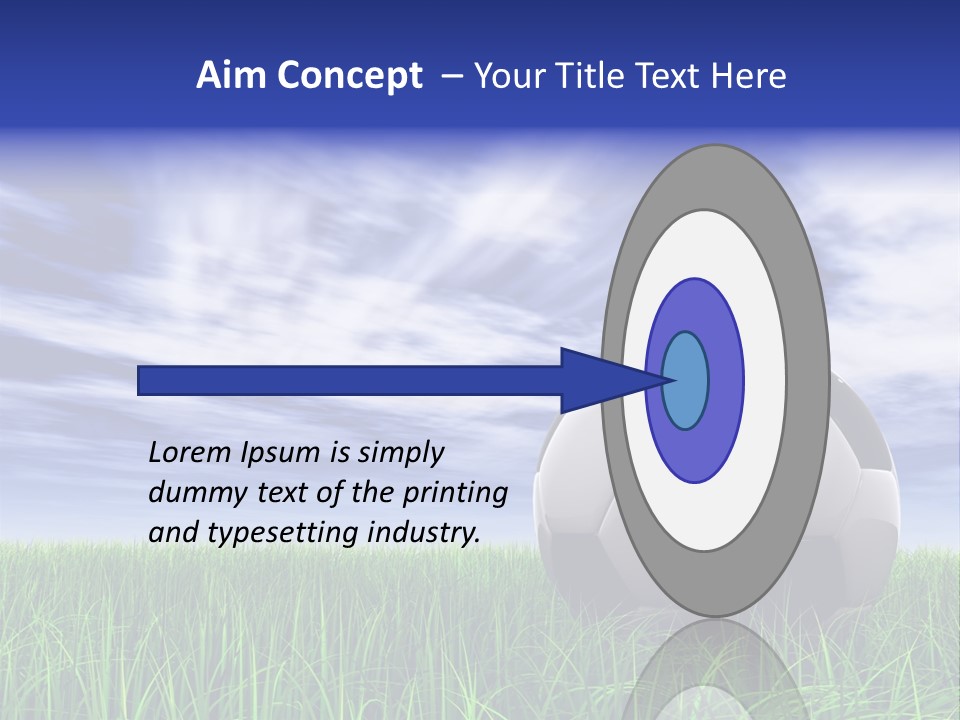 Clouds Horizontal Sphere PowerPoint Template