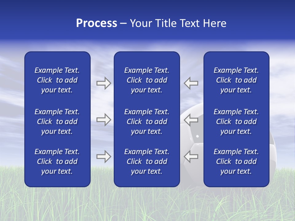 Clouds Horizontal Sphere PowerPoint Template