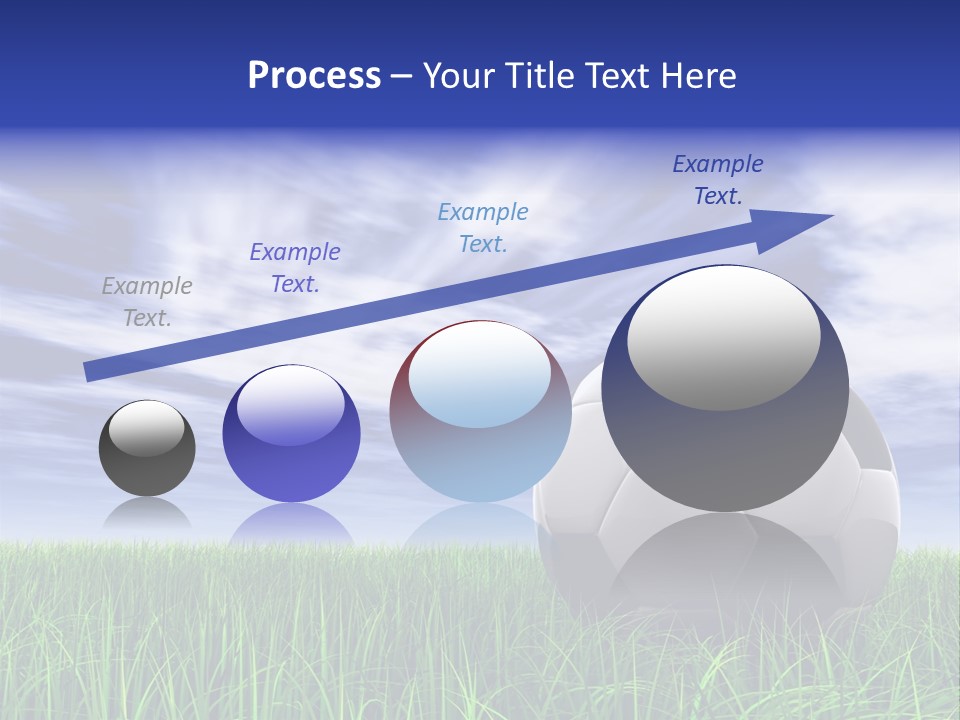 Clouds Horizontal Sphere PowerPoint Template