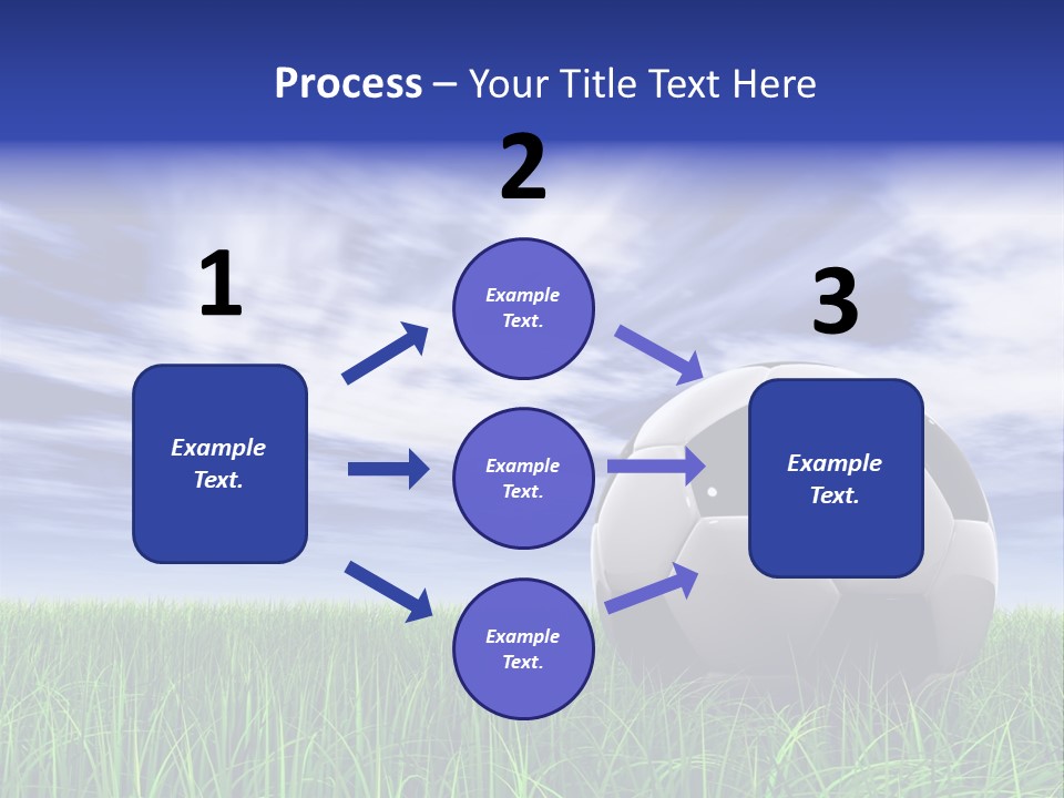 Clouds Horizontal Sphere PowerPoint Template