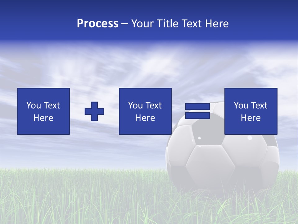 Clouds Horizontal Sphere PowerPoint Template