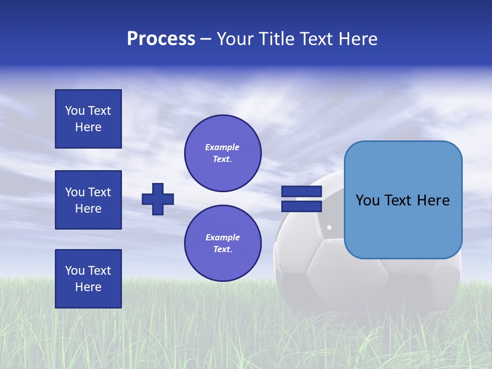 Clouds Horizontal Sphere PowerPoint Template